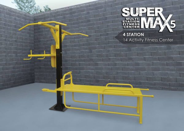 SuperMAX 5 Station Fitness System for Prisons, Correctional Facilities, Military, Police, Fire Departments