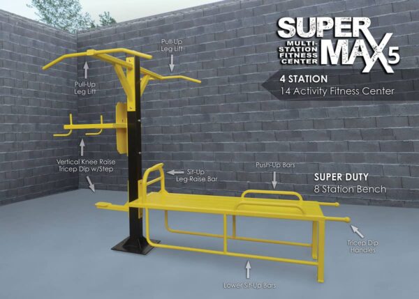 SuperMAX 6 - 4 Stations with 14 possible Activities 